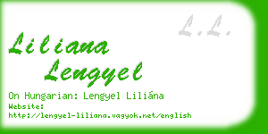 liliana lengyel business card