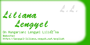 liliana lengyel business card